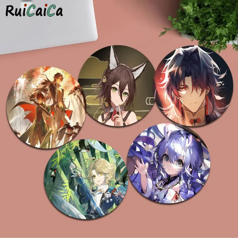 

Honkai Star Rail Mousepad Non-slip Round Big Promotion Table Mat Student Mousepad Computer Pad Games Pad for PC Gamer Mousemat