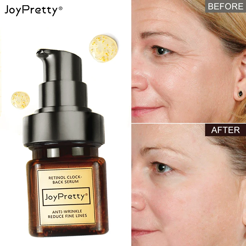 

JoyPretty Retinol Face Serum Anti Wrinkle Aging Firmer Moisturizing Hyaluronic Acid Lifting Facial Skin Care Beauty Health 50ml