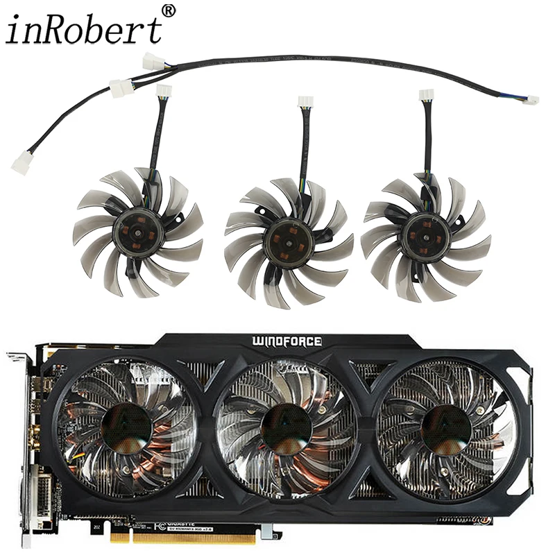 75Mm T128010Su Ventola Grafica Di Raffreddamento Per Gigabyte Geforce Gtx 570 670 680 1070 R9 780 Ti Ventola Gpu Per Scheda Grafica Di Ricambio