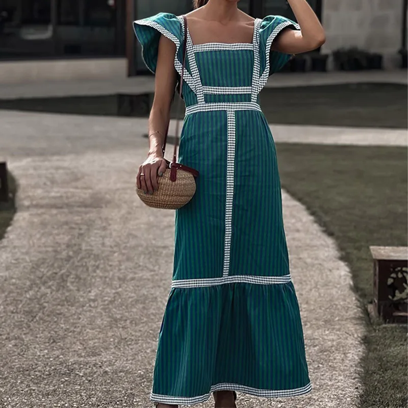 

African Dresses For Women Elegant Polyester 2024 Summer New Muslim Fashion Abayas Dashiki Robe Kaftan Maxi Dress Turkish Africa