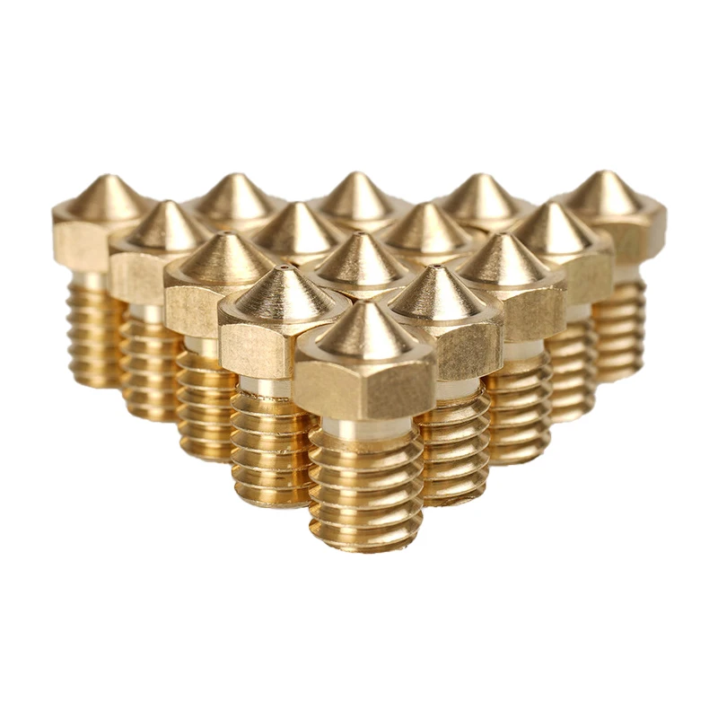 

5/10PCS New E3D V5 V6 Brass Nozzle Extruder Head For 3D Printer Update nozzles 0.2/0.3/0.4/0.5/0.6/0.8/1.0mm