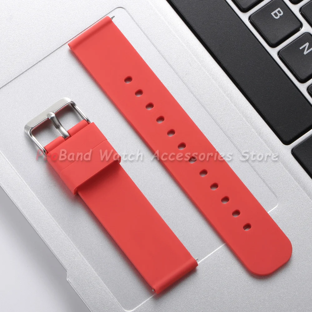 Waterproof Silicone Quick Release Watch Strap - Soft Rubber Wristband