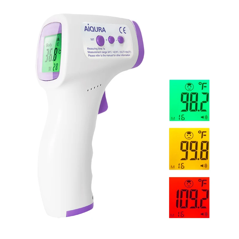 Ziqing Contactless Digital Infrared Thermometer Quick Measure IR Forehead Temperature Clinical Thermometer Baby/Adult