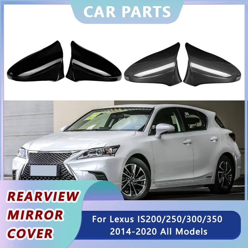 LHDPairGlossyBlackSideRearviewWingMirrorForLexusIS200IS250
