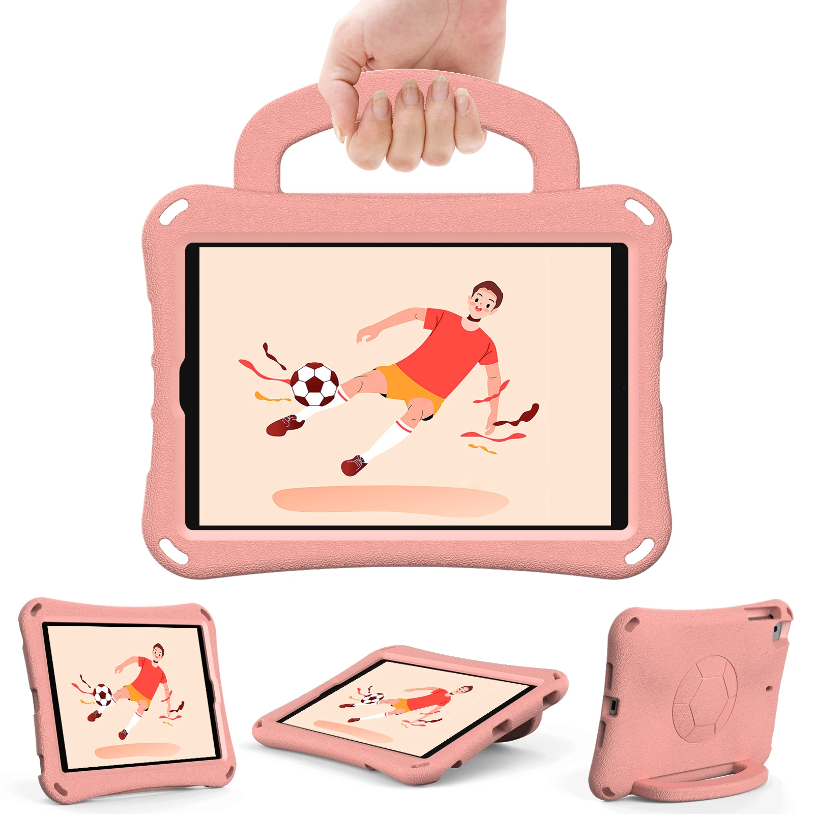 Shockproof Full-Body Tablet Case with Handle Stand