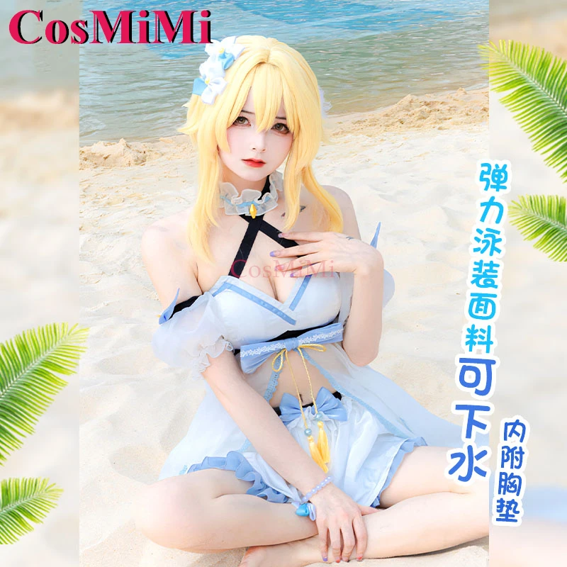 

CosMiMi Lumine Cosplay Game Genshin Impact Costume Nifty Lovely Sweet Summer Beach Swimsuit Carnival Party Role Play Clothing