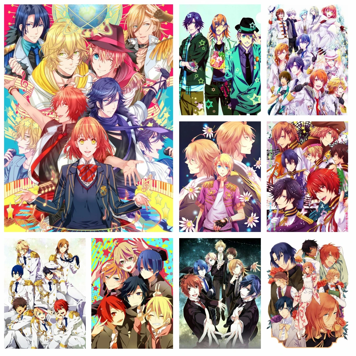 

Uta No Prince-Sama Diamond Rhinestones Painting Classic Anime Cartoon Cross Stitch Embroidery Picture Mosaic Bedroom Home Decor