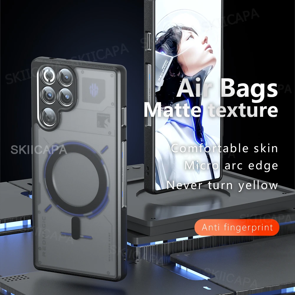 Magsafe Matte Shockproof Phone Cover - Acrylic Hard Magnetic Shell