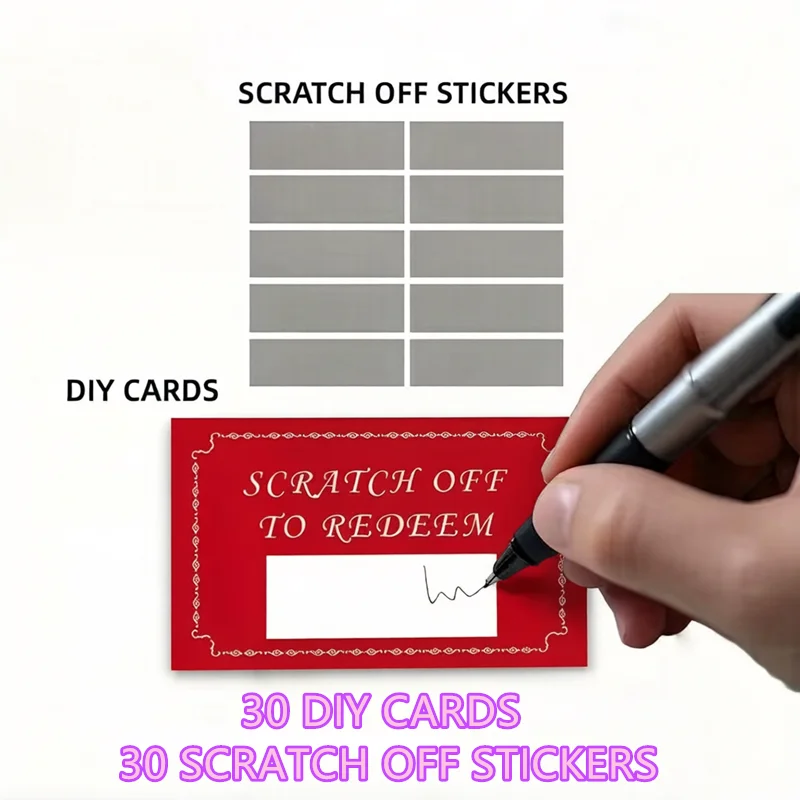 Romantic Love Voucher Scratch Cards – Perfect