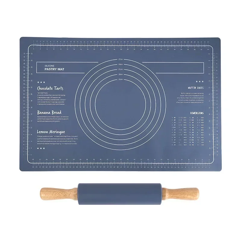 Silicone Baking Kneading Pad Pastry Drum Cooking Dough Muffin Pizza Toast Baking Pastry Tool Set Making Bracket Kitchen Tools