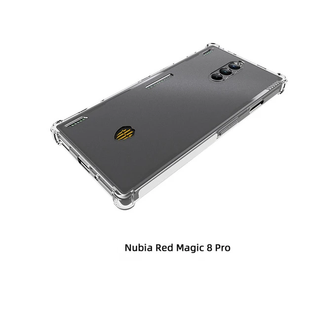 Case for Red Magic 8 8S Pro Reinforced Corners Shockproof Clear Ring Holder  Cover for ZTE nubia Red Magic 8 Pro Plus, Magic 6