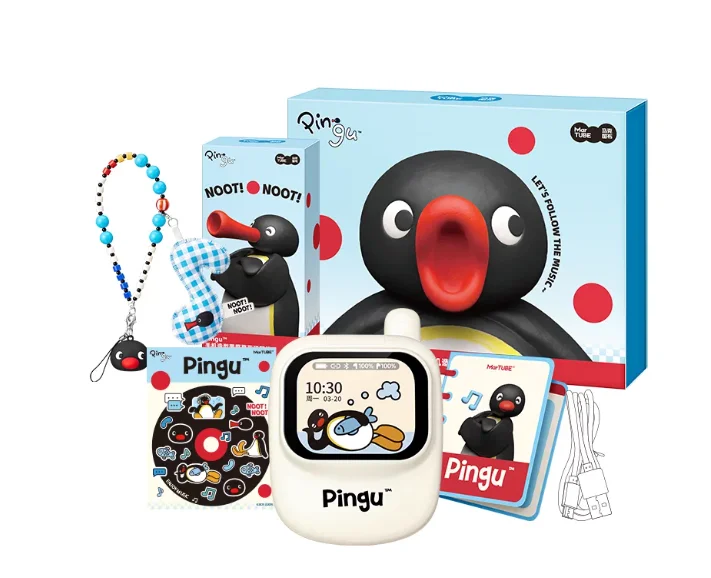 ตัวเลือกสินค้า หูฟังบลูทูธหน้าจอ Pingu รุ่นใหม่ หน้าจอแบบกำหนดเอง โหมดคู่สำหรับเล่นเกมและฟังเพลง บลูทูธ 6.0 รูปทรงโทรศัพท์น่ารัก