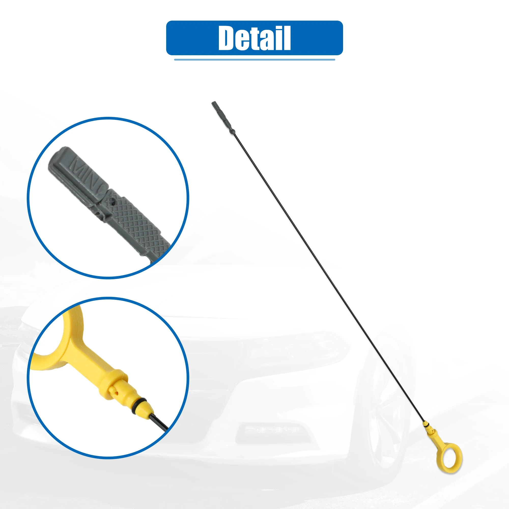 X Autohaux Car Engine Oil Fluid Level Dipstick 059115611AM for Audi Q7 TDI Prestige 3.0L V6-Diesel 2013-2015