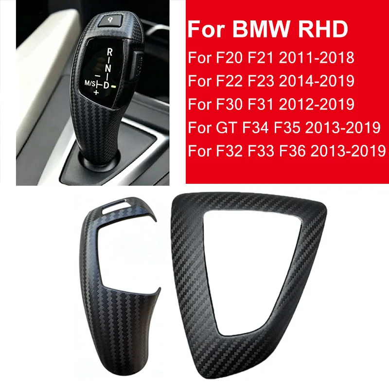 Für BMW 1 2 3 4 Serie F20 F21 F22 F23 F30 F31 F32 F33 F34 F35 F36 GT RHD Auto Getriebe Shift Panel Rahmen Schaltknauf Abdeckung Kopf Trim