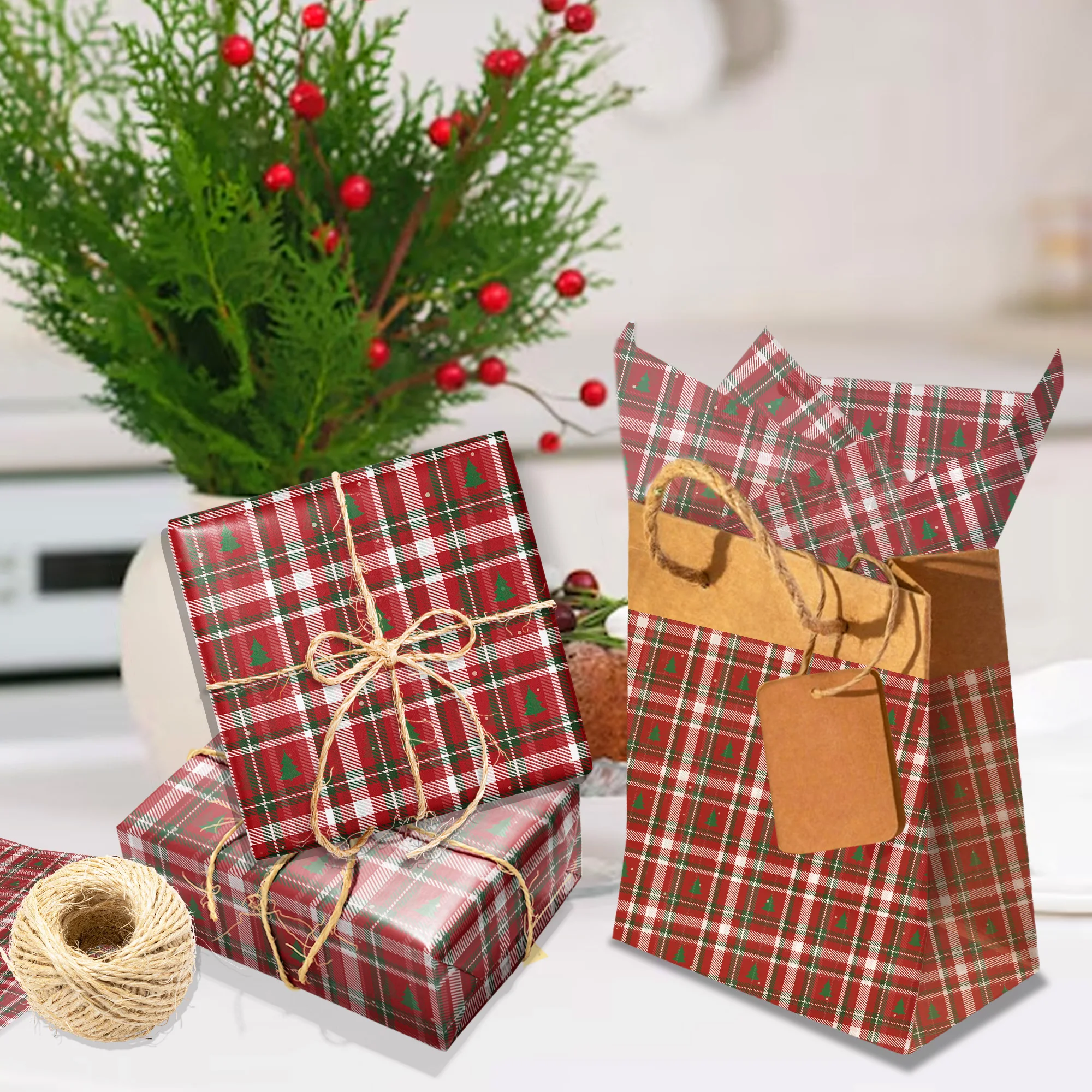 20/50 stücke Weihnachten Seidenpapier Schnee Birne Papier Winter Schneeflocke Geschenkpapier DIY Geschenk Verpackung Für Weihnachten Party liefert – Detail 8