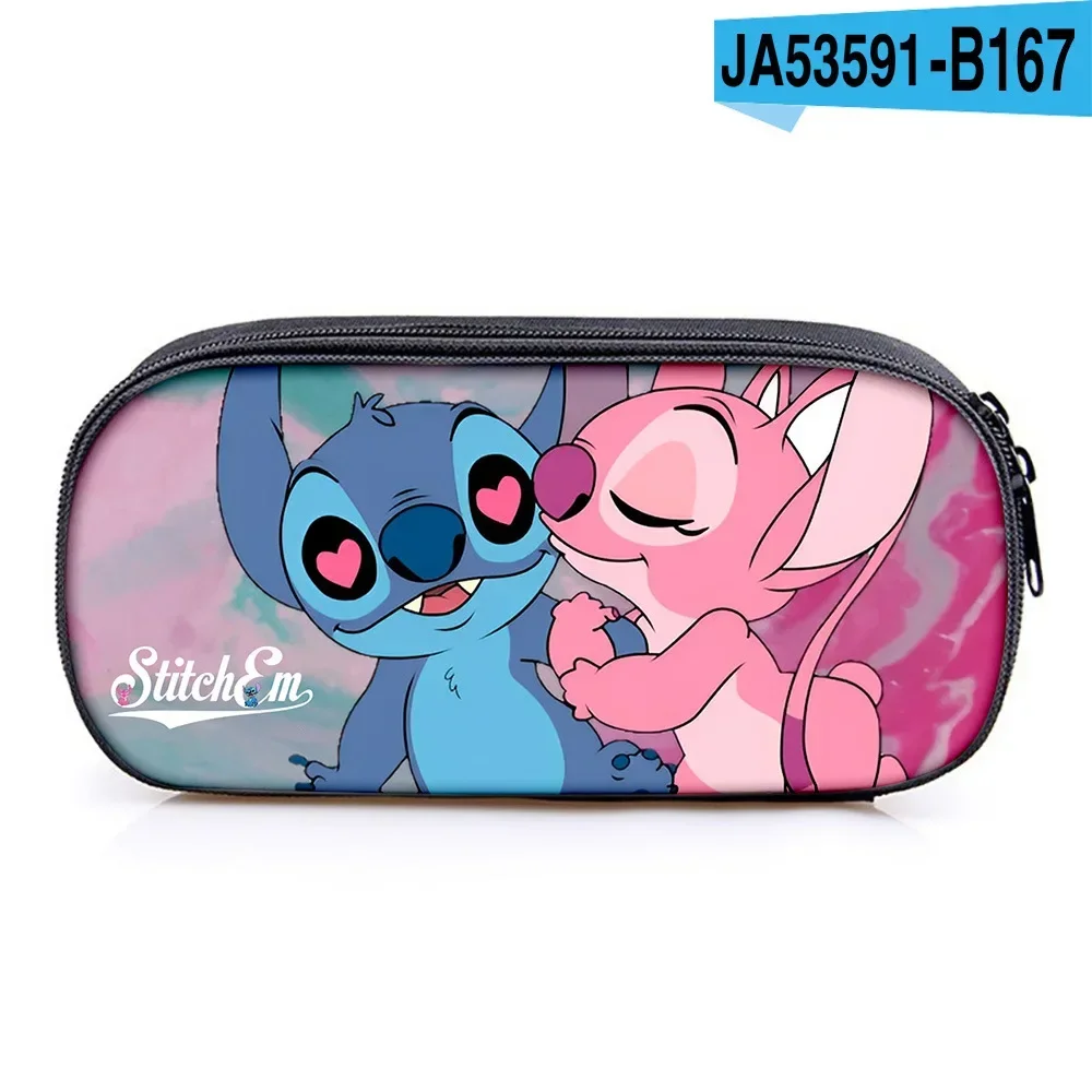 

Disney's New Stitch Single-layer Pencil Bag for Primary Secondary School Students Stationery Bag Beautiful Accessories