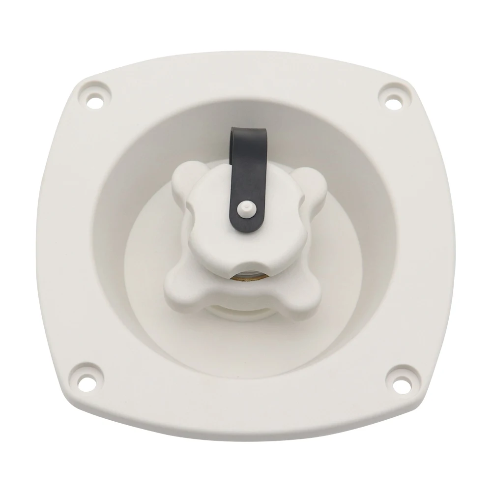 圧力調整器付きフィラーエントリー ブラック/ホワイト RV キャンピングカー給水口 キャンピングトレーラー・マリン用内蔵チェックバルブ