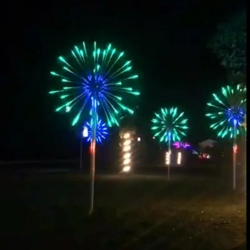 

New LED Fireworks Light Christmas Xmas Tree Lamp 3m Height 20 Branches Waterproof IP65 Outdoor Usage Drop Shipping