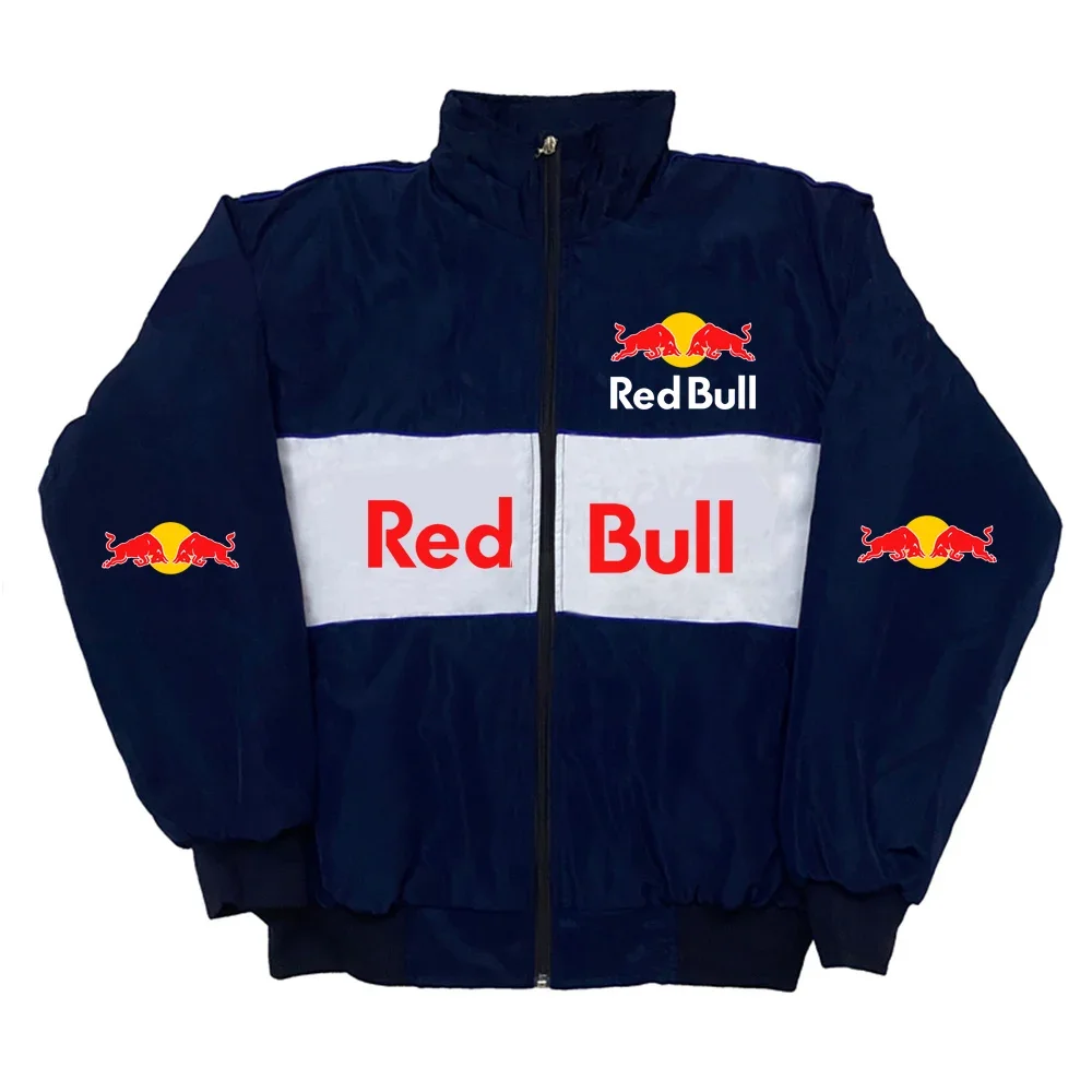 Red Bull Jacket Material Close-Up