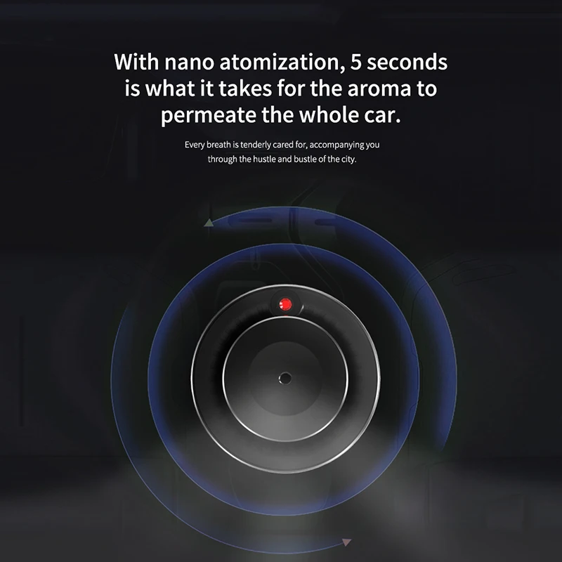 Namste Car Mounted Automatic Aromatherapy Car Air FreshenersEssential Oil Fragrance Diffuser Smell Aromatherapy Light Star