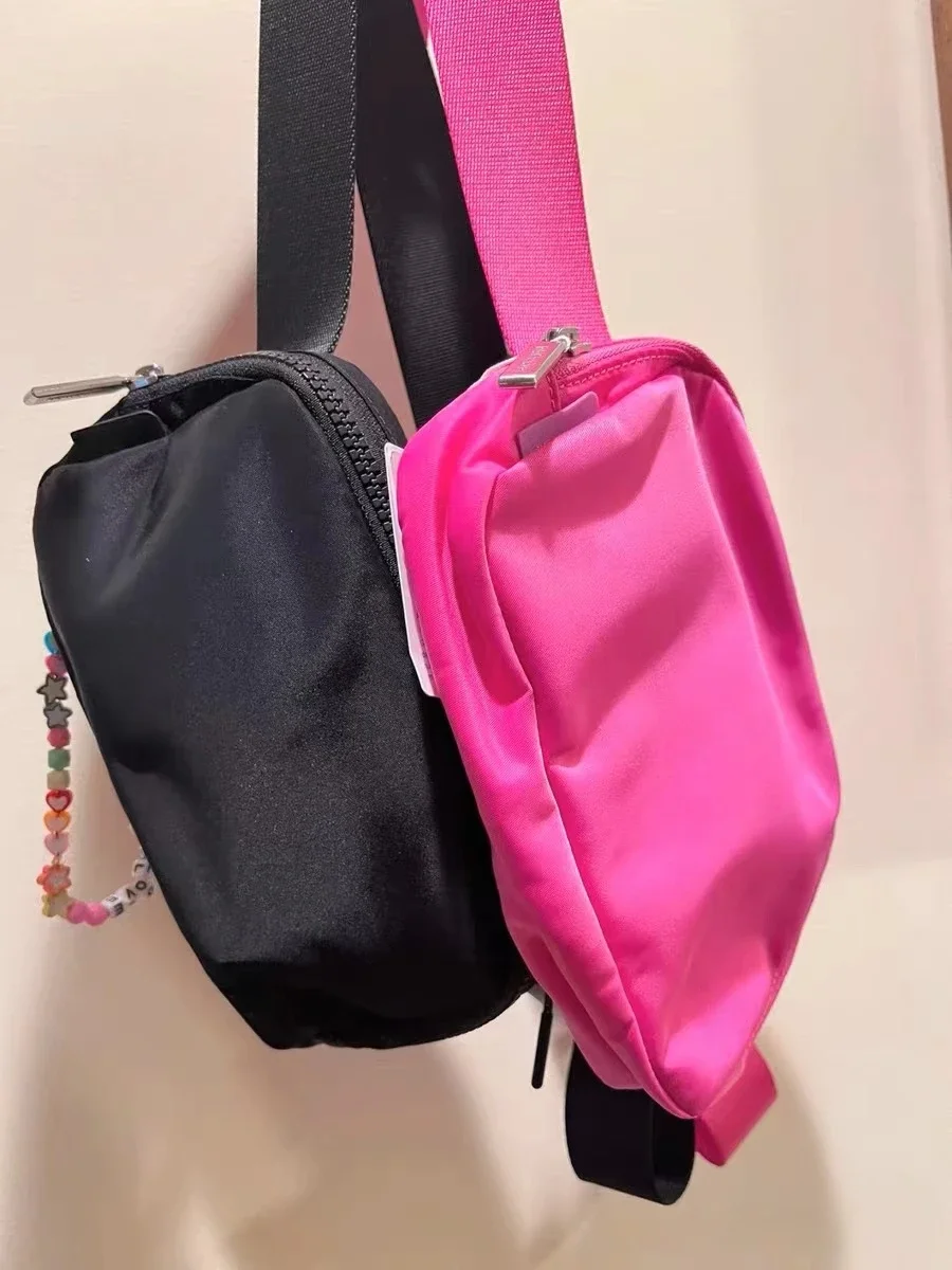 

LuluSports Belt Bag Women Fanny Pack Outdoor Sports Waist Bag Fitness Crossbody Chest Pack Leisure Pouch Zip Oxford Bum Bags