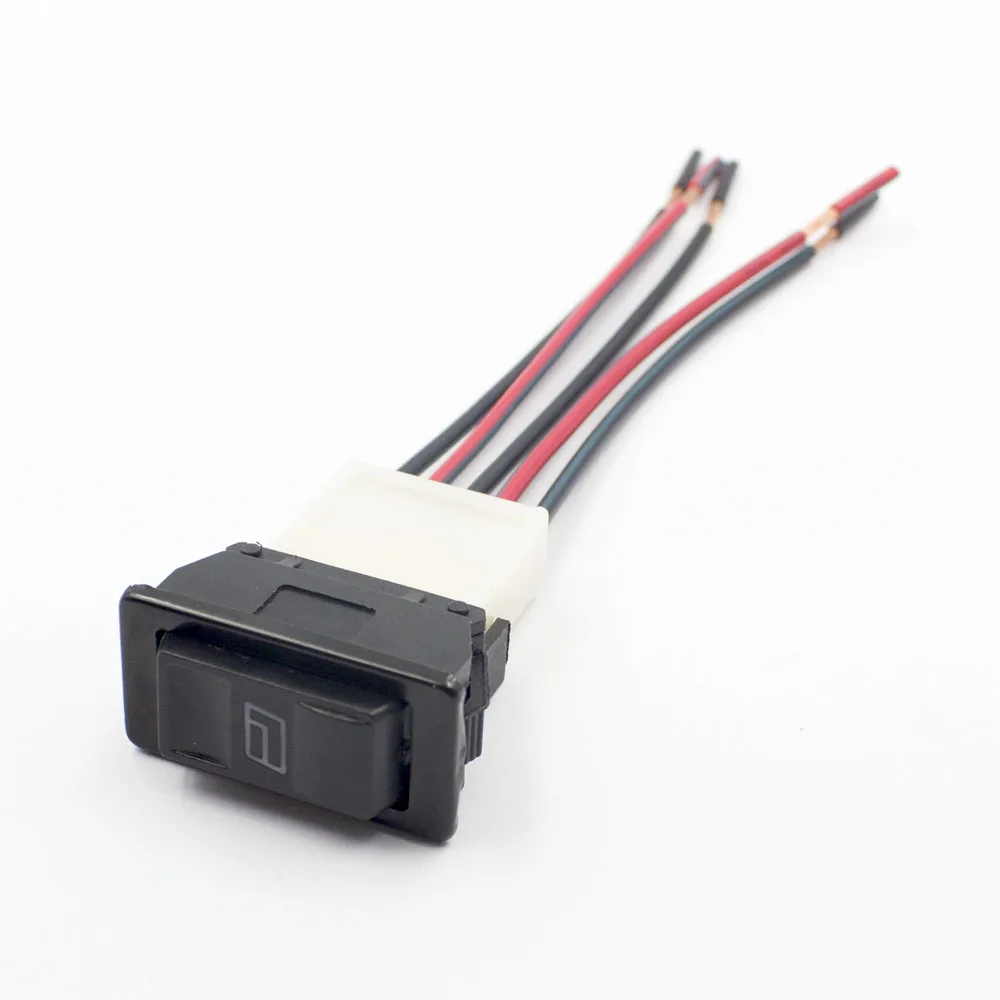 Mit Stecker, 5-poliger Fensterheberschalter, Auto-Stromversorgung, elektrische Türen, Fenster, Steckdose, Knopfschalter – Detail 1