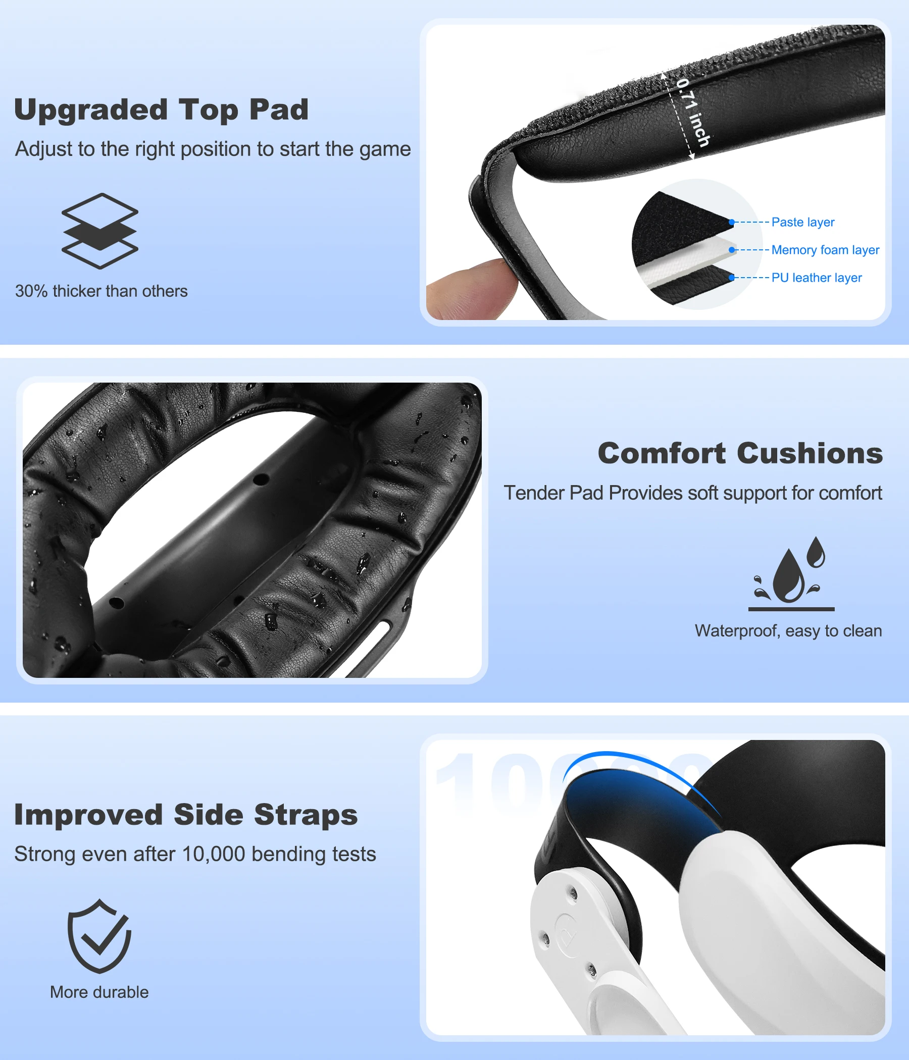 Adjustable Elite Vr Head Strap For Meta Quest 3s Quest 3 And Quest 2_voghion.com