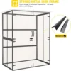 Outdoor Storage Shed Upgraded with Strong Metal Frame Garden Tool Shed Storage House Cabinet with Adjustable Shelfs 2