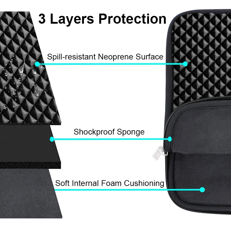 Waterproof Lycra Laptop Sleeve and Protector Bag