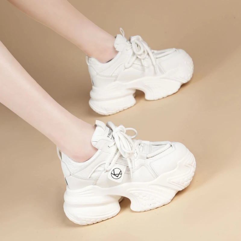 Fashion Height Increasing Sneakers Women Breathable Sneakers for Women Outdoor Spring Shoes for Women New Trendy Chunky Sneakers