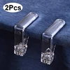 1/2/4pcs Non-slip Tablecloth Clips Transparent Securing Holder Decorative Leaf Tablecloth Plastic Clamp Holder Table Cover Clamp 1