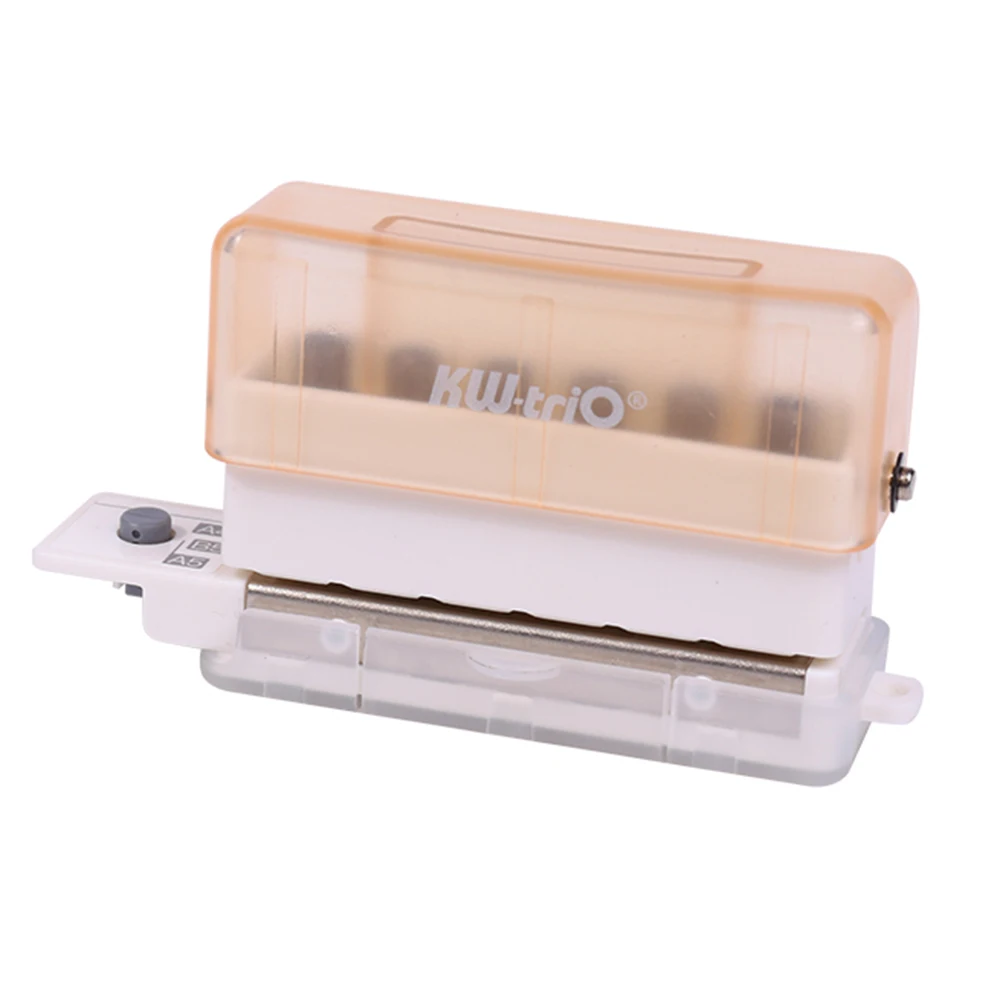 Paper Punch Hole Punching Tools Paper Craft Punch Circle Hole Punch 6-Hole Paper Punch Handheld Mini Puncher Support Multiple 20/26/30 Hole Punching 5.5mm Aperture for A4 A5 B5 Notebook