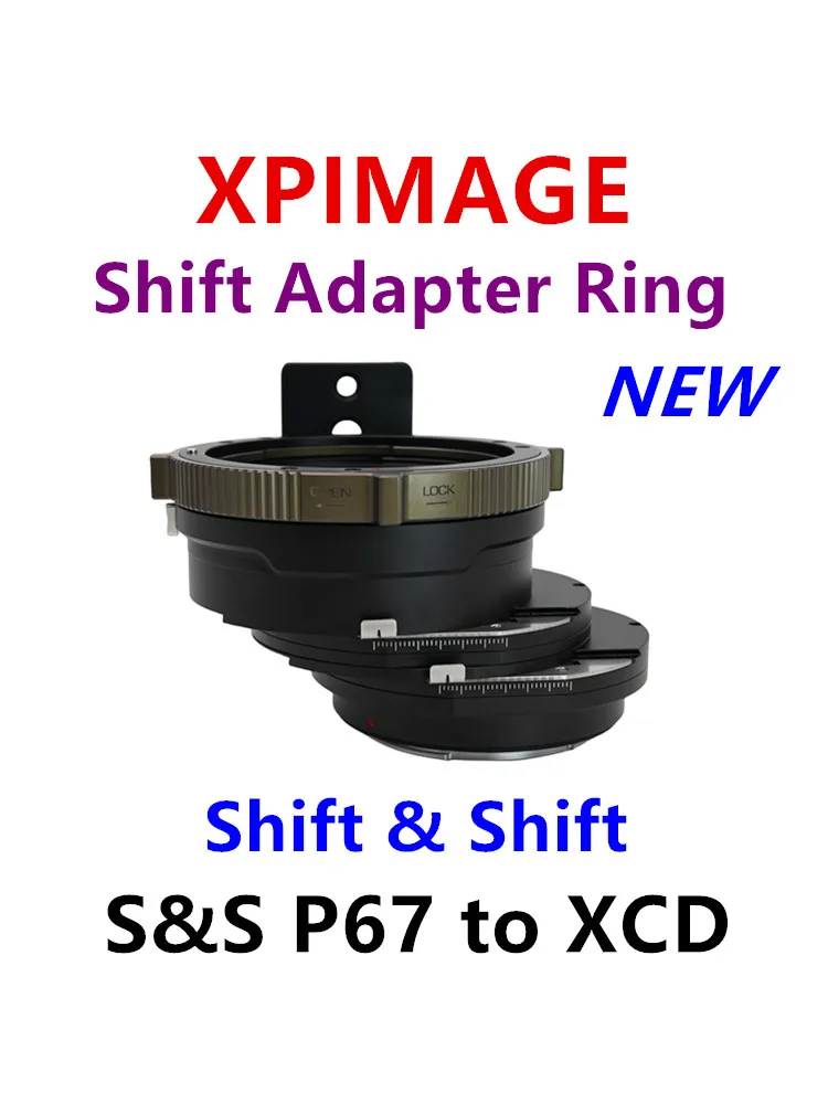 Xpimage Anello Adattatore Cambio E Cambio Per Fotocamera Hasselblad X A Obiettivo Pantax67 A S & S P67-Gfx 100S 50 S2 50S 50R 100S Mark Ii