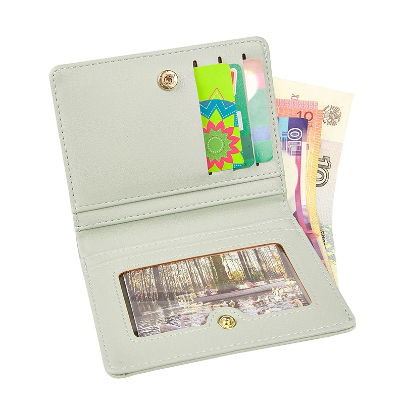 Ultra-Thin Folding Wallet for Women, Mini Wallet, Credit Card Bag, Cute Short Coin Purse, Simple Fashion, New, 2024 3