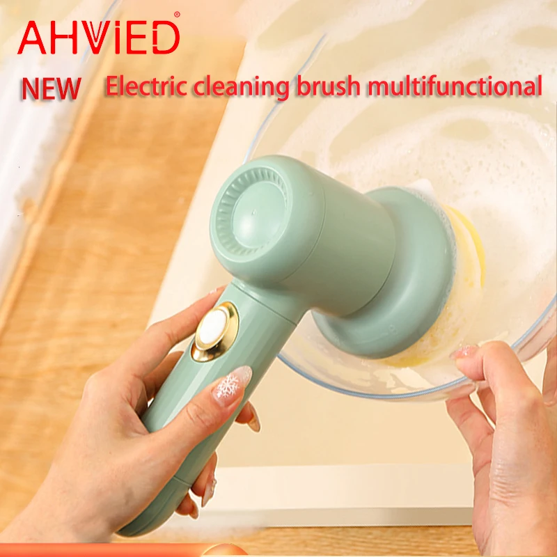 Handheld Multifunctional Wireless Electric Cleaning Brush Kitchen