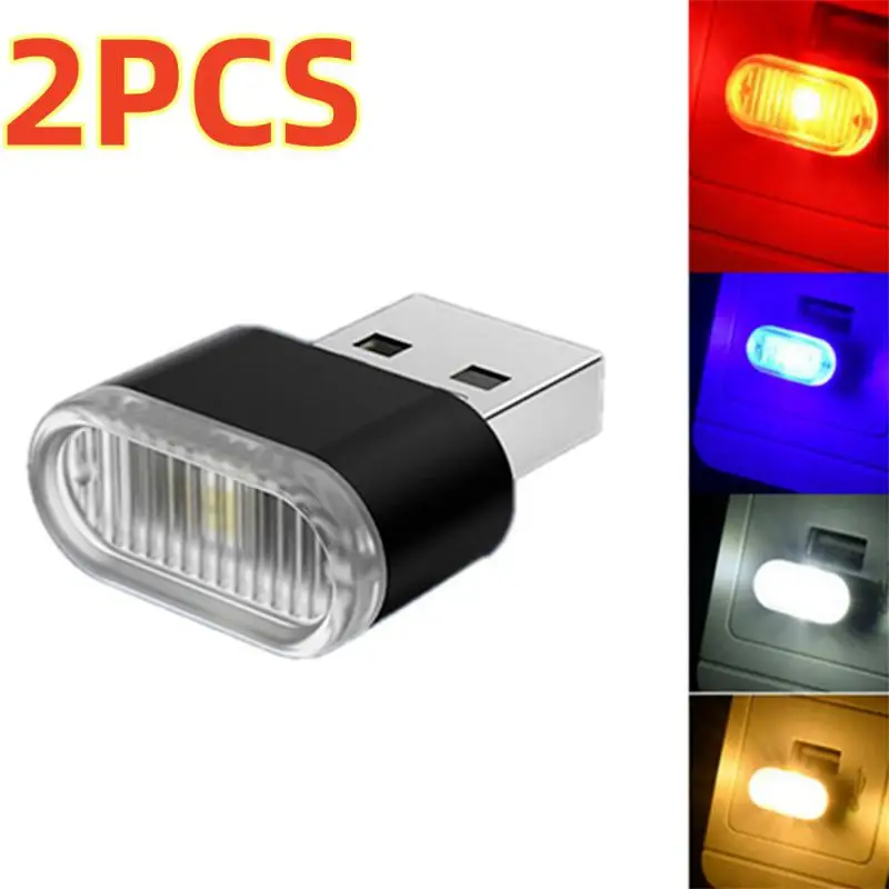 

Светодиодные лампы для чтения Mini USB, аварийное освещение для салона автомобиля, неоновая декоративная лампа, универсальный портативный светильник из поликарбоната с автоматическим подключением