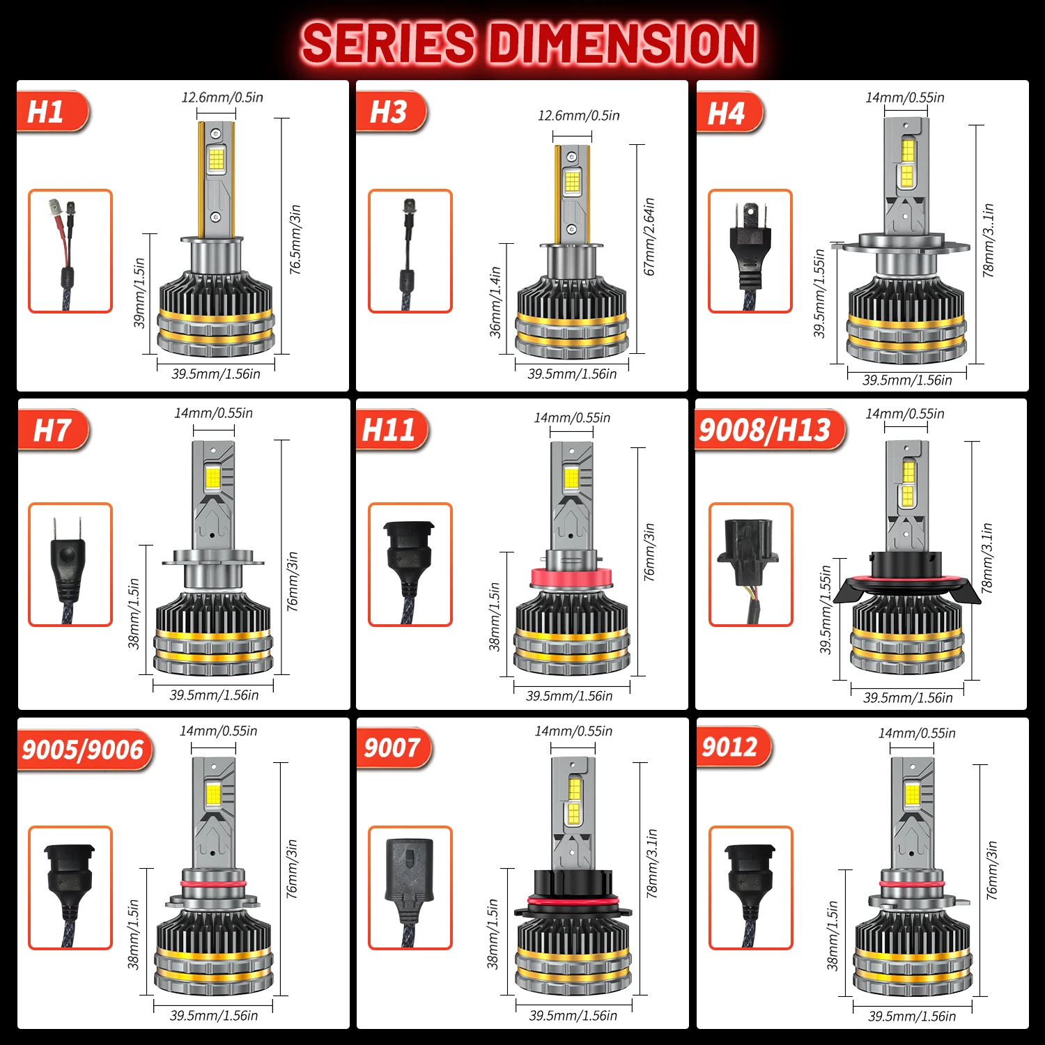 HYNBYZJ 28W H7 H4 Led headlight for car 30000LM H11 Led lights H1 H3 HB3 9005 HB4 9006 9012 Led bulb 9007 90008 H13 led lamps