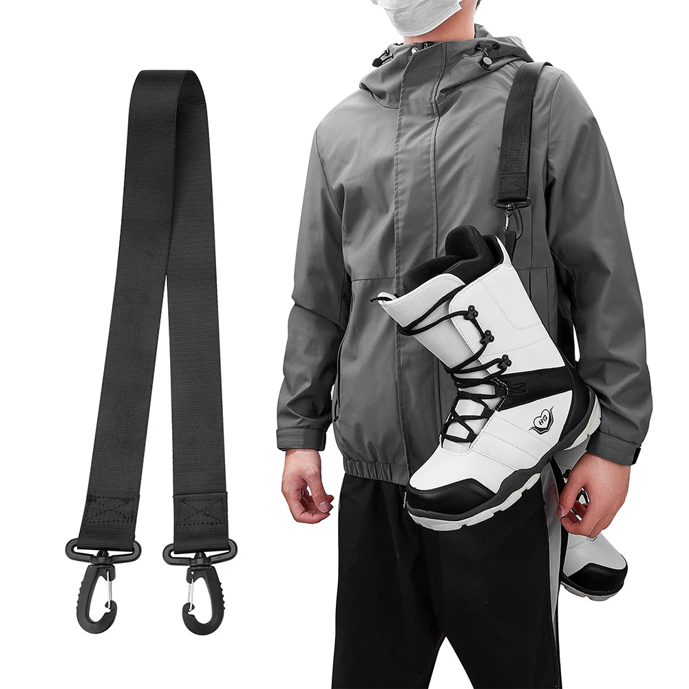 

Nylon Handle Fastener Straps Thickened Ski Boots Carrying Leash Portable Fixing Protect with Hook for Men Women Skiing Equipment