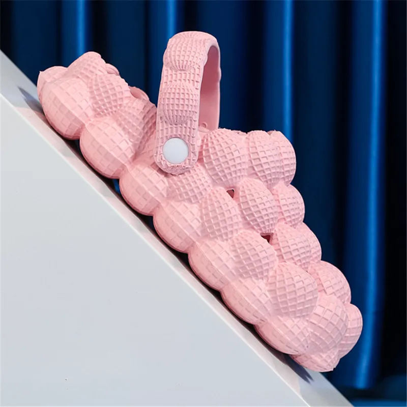 2023 Slipper Women Men EVA Cute Bubble Ball Slides Sandals Summer  Massage Outdoor Shoes Closed Toe Anti-Slip Fashion Designer