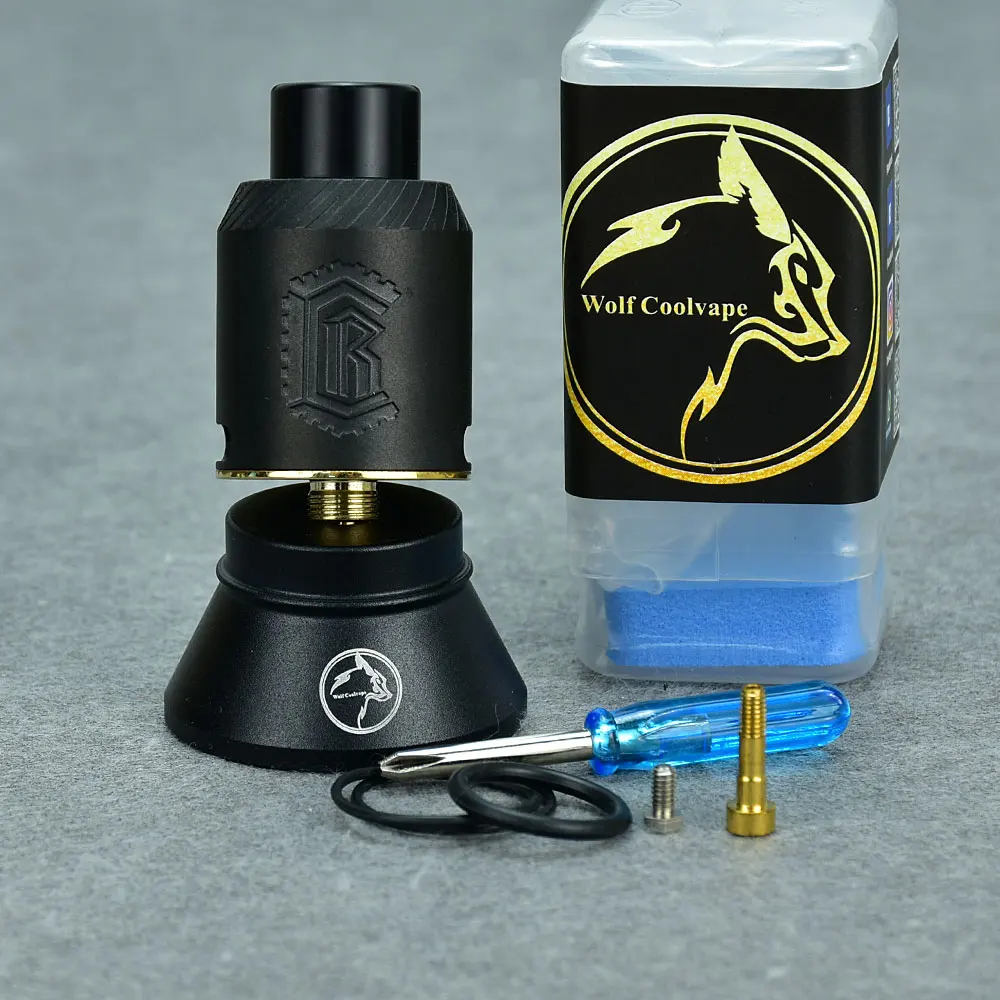 

wolfcoolvape Reload RDA V1.2 304ss vape Rebuildable Tank 22mm Vape Atomizer 1:1 style rda Tank Atomizer RDA