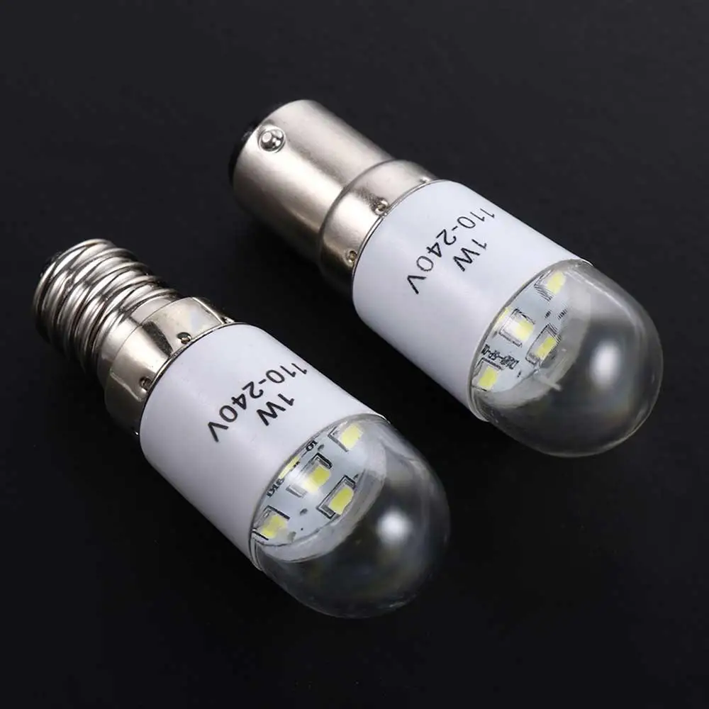 E12 E14 BA15D 0.7W 220V LED Tube Screw-In Led For Sewing Machine Sewing Supplies LED Light Sewing Lighting Light Bulb