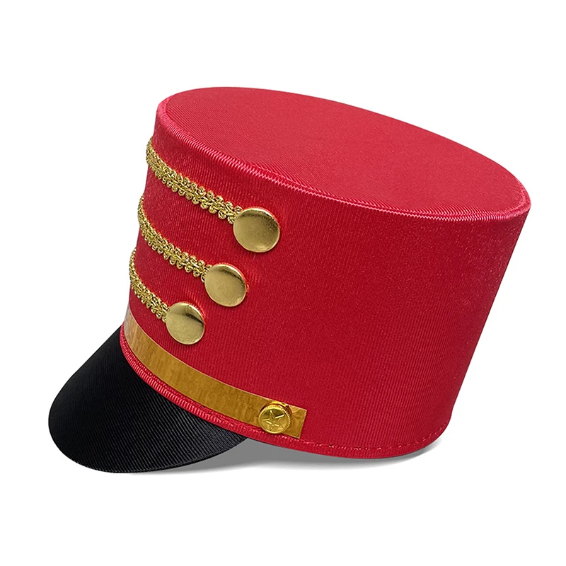 Men Women Majorette Master Soldier Band Hat Cape Costume for Halloween Masquerade Cosplay Show Photography,cosplay hat