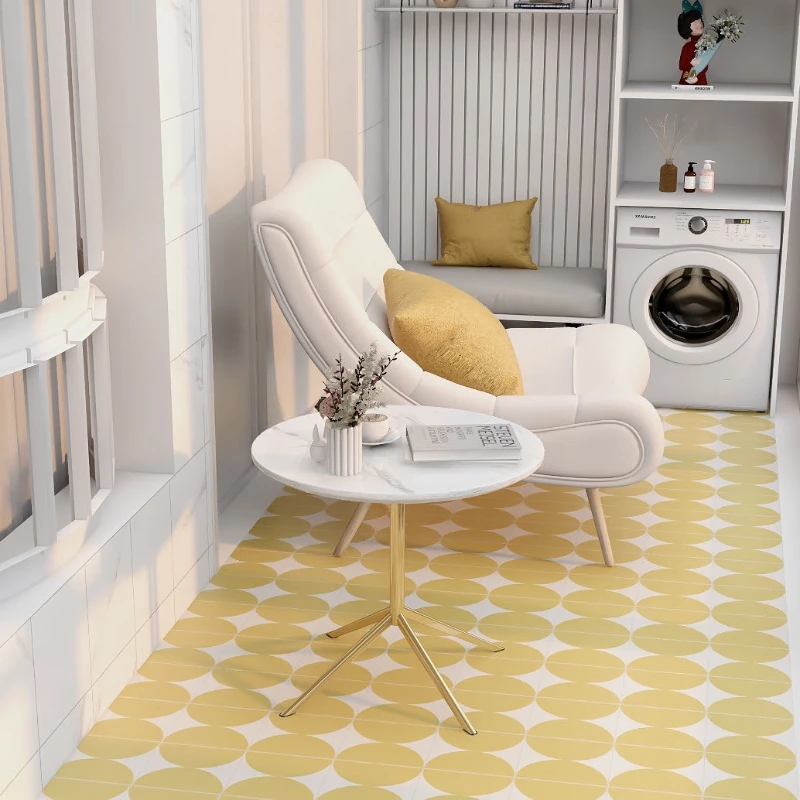 Modern Style Pvc Leather Carpets  Living Room Balcony Large Area Rugs Kitchen Oil-proof and Anti-fouling Carpet Scrubable Rug 3