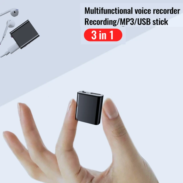 Mini registratore vocale portatile intelligente voce Actived registrazione  Audio registratore Audio HD riduzione del rumore lettore