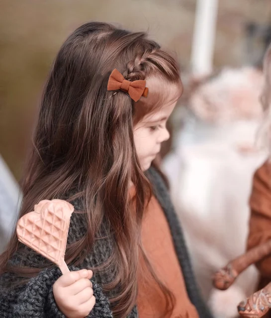 40 Mollette Capelli Neonata JOYOYO - Fermagli Anti-scivolo Con Fiocchi Colorati - Foto 4