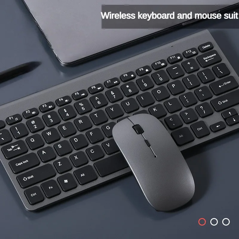 게이밍 키보드 및 마우스 슬림 블루투스 키보드 세트, 노트북 컴퓨터용, 2.4G USB 무선 키보드 및 마우스 콤보