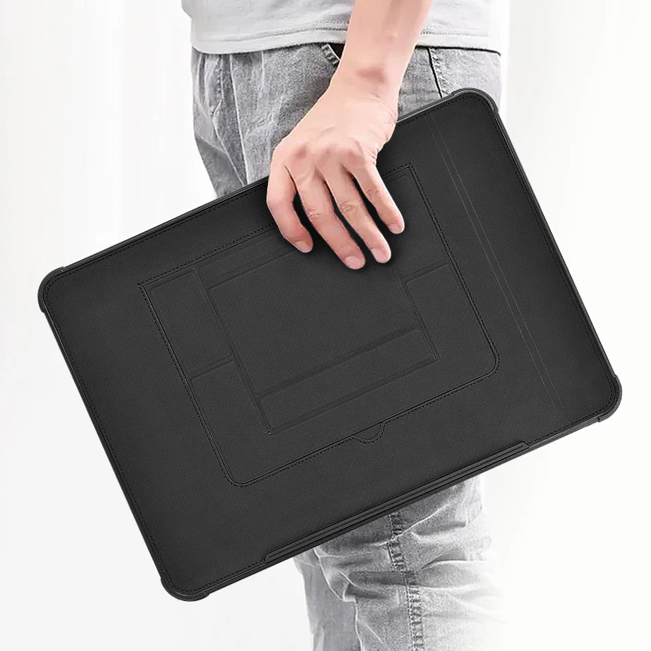WiWU Laptop Sleeve for MacBook Air 15.3 A2941 inch with Stand Laptop Bag for MacBook Case Waterproof Carry Case for MacBook 16