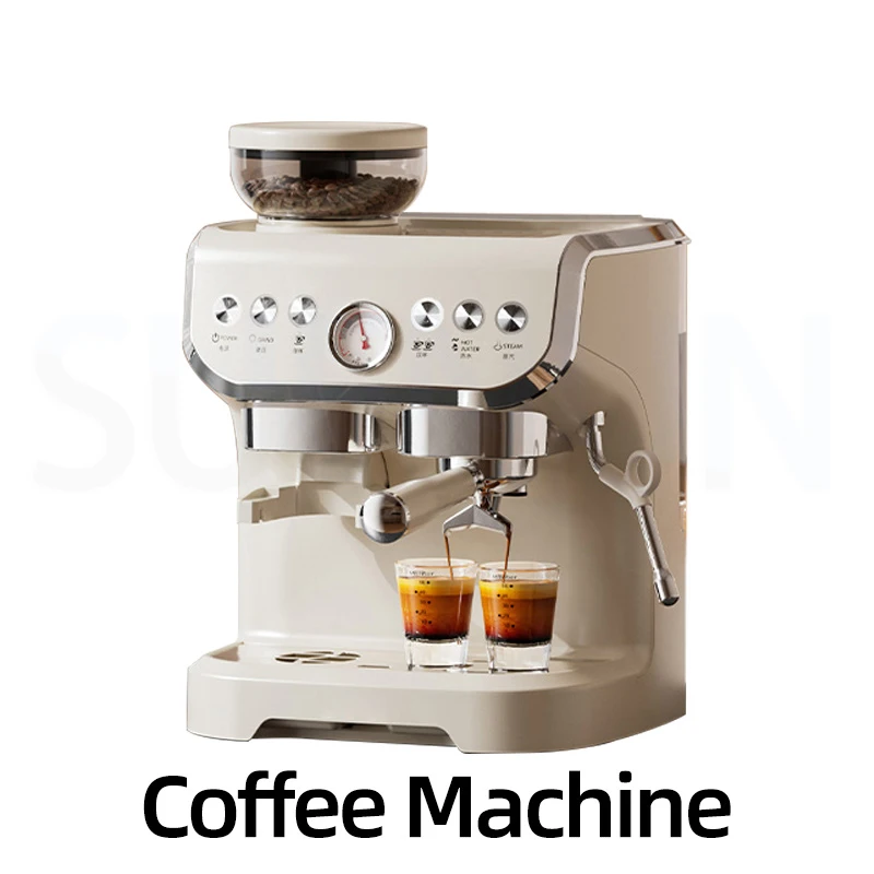 Firefighting Coffee Machine Fully Semi-Automatic Household Milk Foam Grinding Integrated Coffee Machine 58mm Extraction Cup