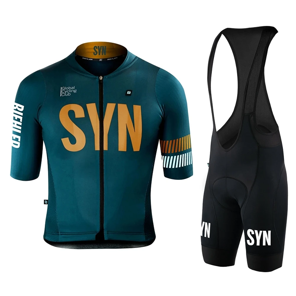2024 Summer Short Sleeve Cycling Jersey Men White SYN Cycling Clothing Bicycle MTB Sets Ropa Ciclismo Hombre