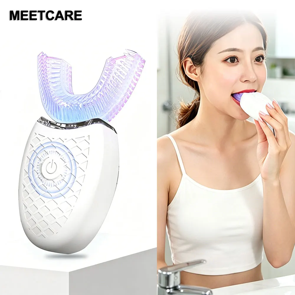 Advanced 360° U-Type Automatic Electric Toothbrush - Intelligent USB Rechargeable & Waterproof Design